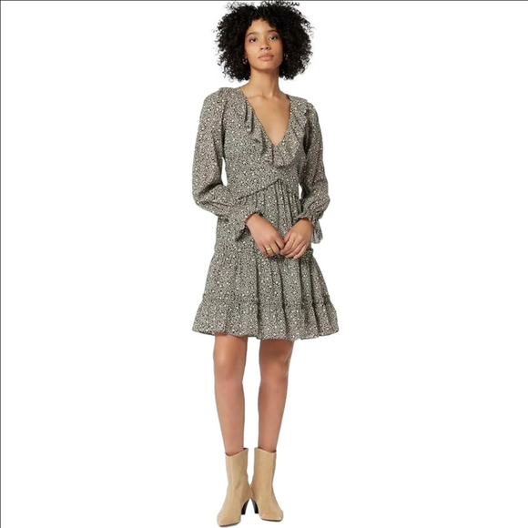 NWT JOIE ADANSON MINI COTTON DRESS COLOR BLEACHED SAND SIZE 4 - Picture 1 of 14